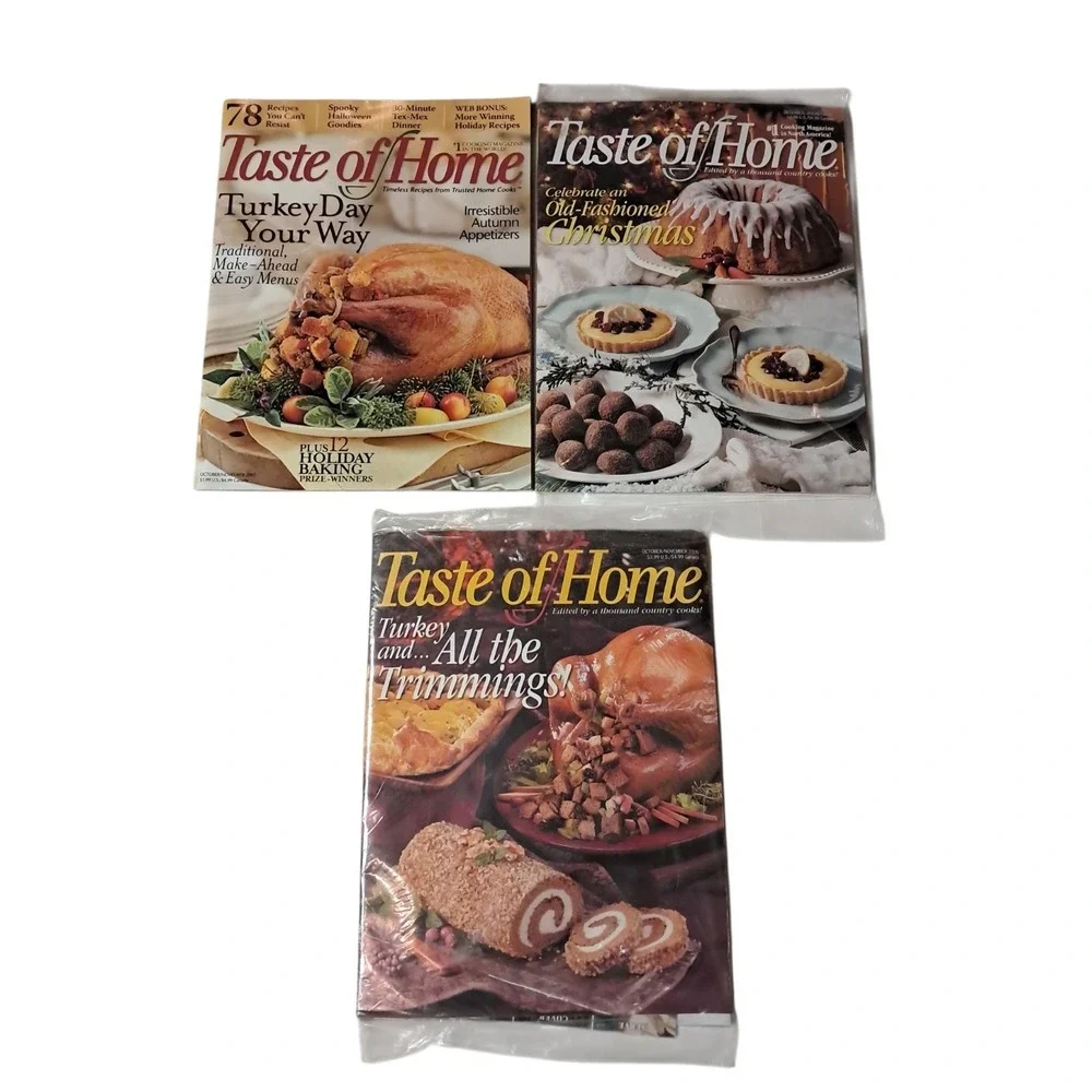 taste of home magazines lot Of 3